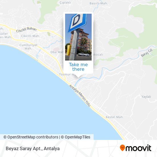 Beyaz Saray Apt. map