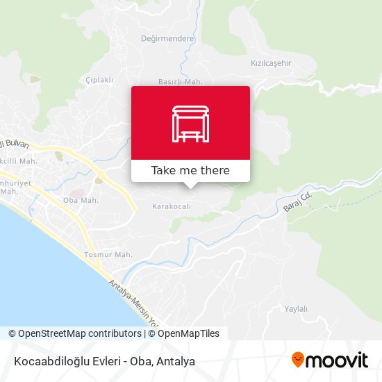 Kocaabdiloğlu Evleri - Oba map