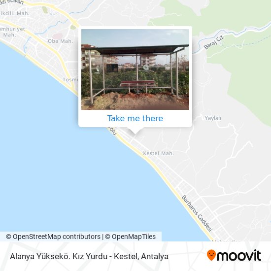 Alanya Yüksekö. Kız Yurdu - Kestel map