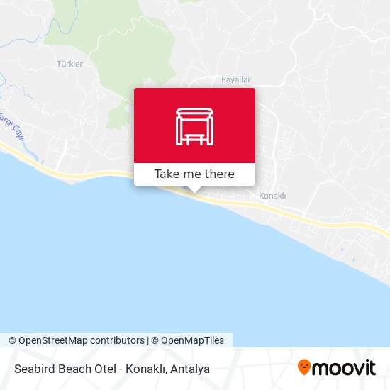 Seabird Beach Otel - Konaklı map