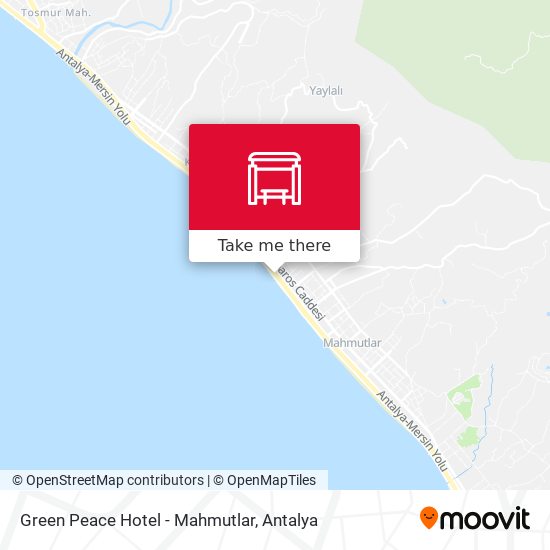 Green Peace Hotel - Mahmutlar map