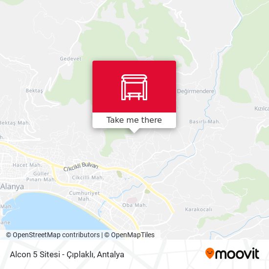 Alcon 5 Sitesi - Çıplaklı map