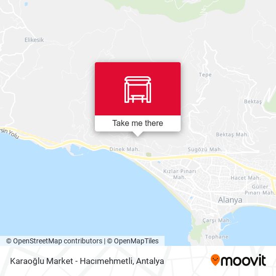 Karaoğlu Market - Hacımehmetli map