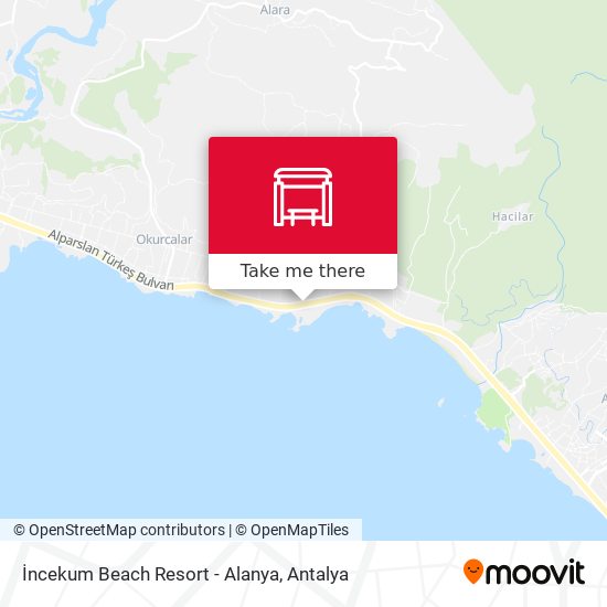 İncekum Beach Resort - Alanya map