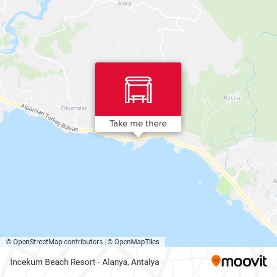 İncekum Beach Resort - Alanya map