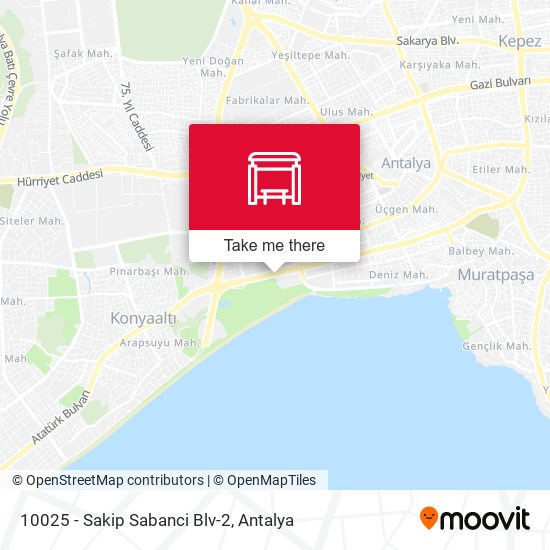 10025 - Sakip Sabanci Blv-2 map