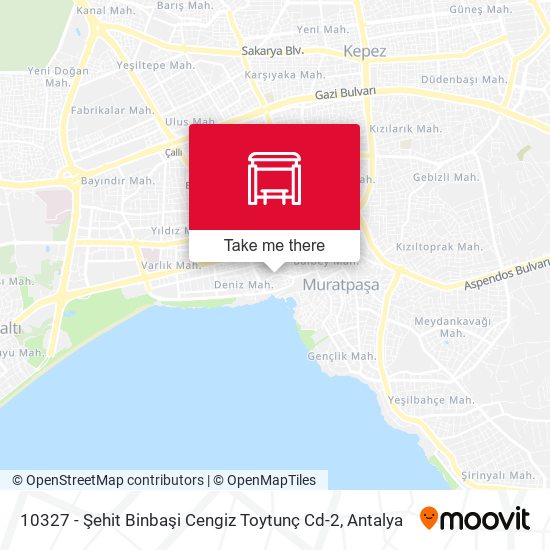 10327 - Şehit Binbaşi Cengiz Toytunç Cd-2 map