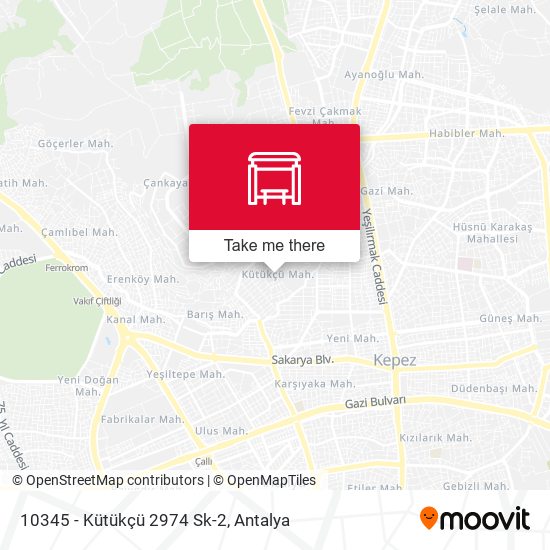 10345 - Kütükçü 2974 Sk-2 map