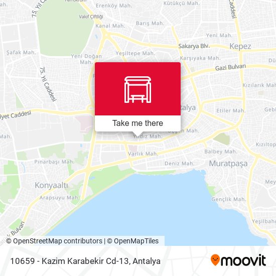 10659 - Kazim Karabekir Cd-13 map