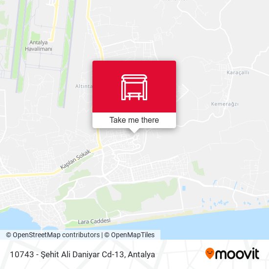 10743 - Şehit Ali Daniyar Cd-13 map
