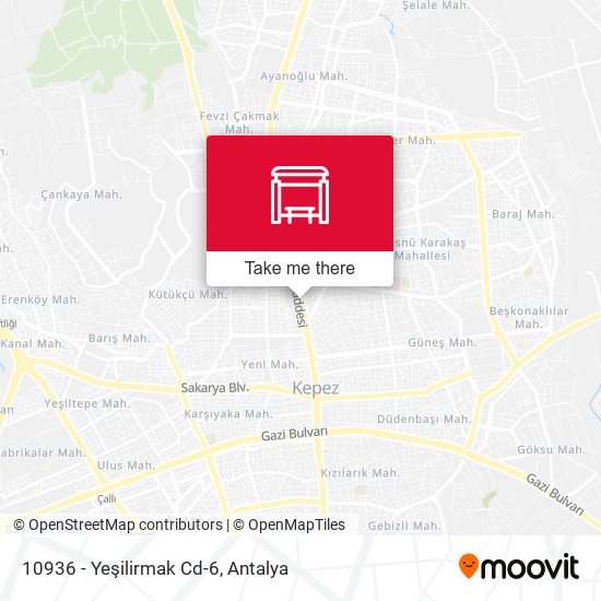10936 - Yeşilirmak Cd-6 map