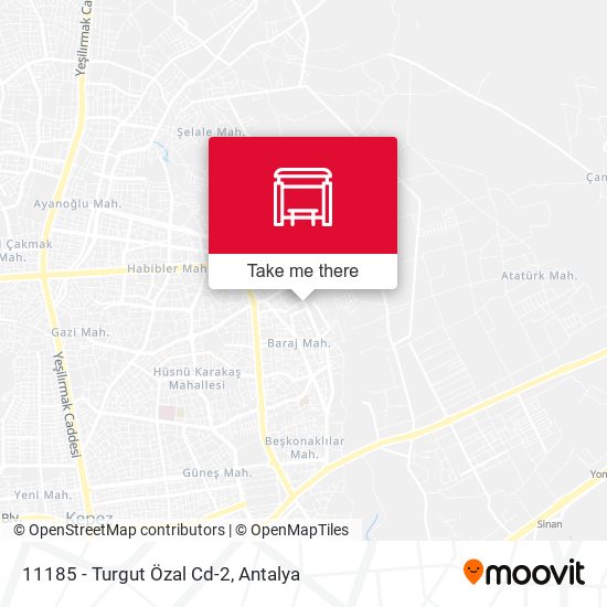 11185 - Turgut Özal Cd-2 map