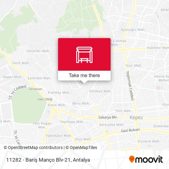 11282 - Bariş Manço Blv-21 map