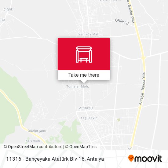 11316 - Bahçeyaka Atatürk Blv-16 map
