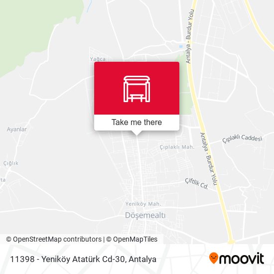 11398 - Yeniköy Atatürk Cd-30 map