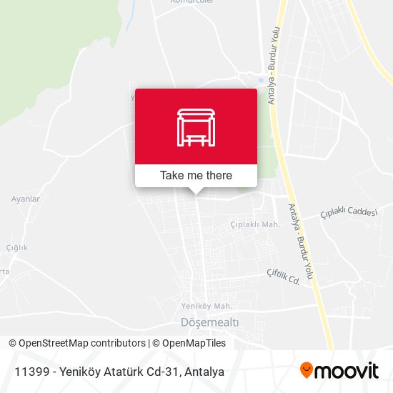 11399 - Yeniköy Atatürk Cd-31 map