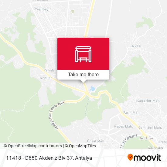 11418 - D650 Akdeniz Blv-37 map