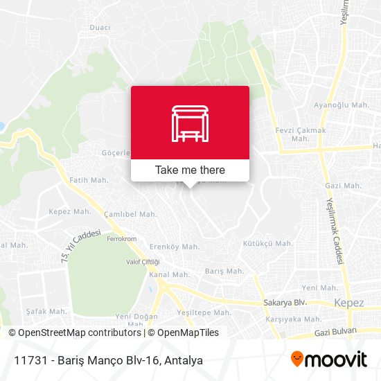 11731 - Bariş Manço Blv-16 map
