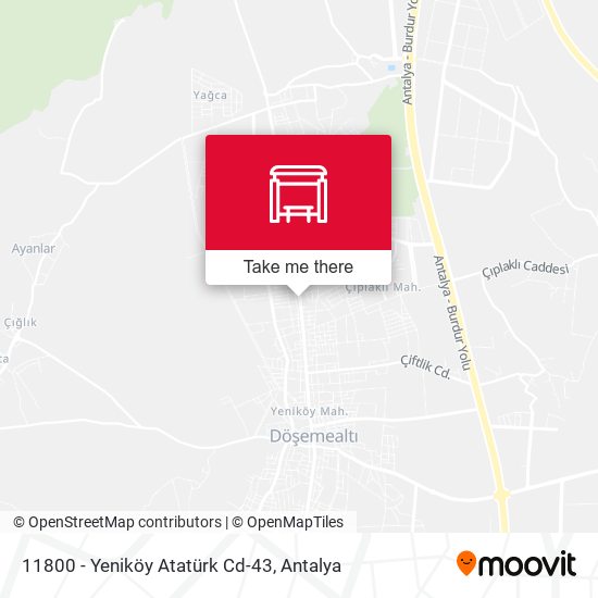 11800 - Yeniköy Atatürk Cd-43 map