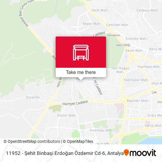 11952 - Şehit Binbaşi Erdoğan Özdemir Cd-6 map
