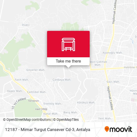 12187 - Mimar Turgut Cansever Cd-3 map