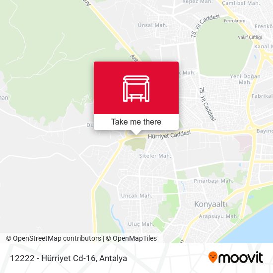 12222 - Hürriyet Cd-16 map
