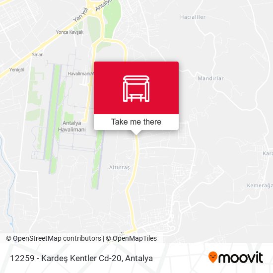 12259 - Kardeş Kentler Cd-20 map