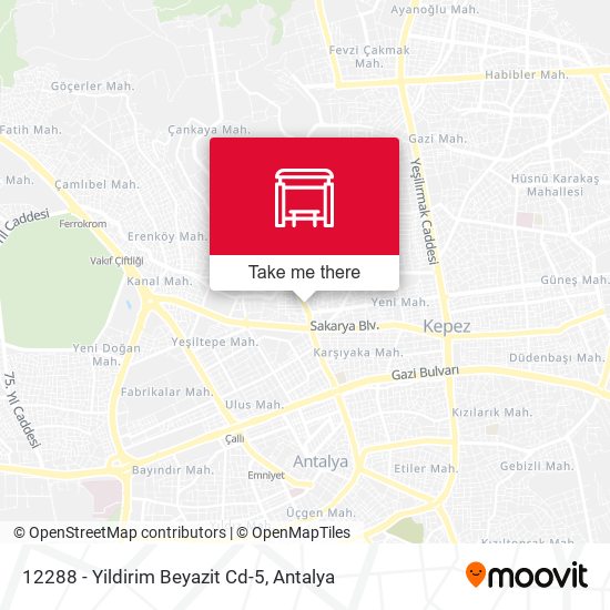 12288 - Yildirim Beyazit Cd-5 map