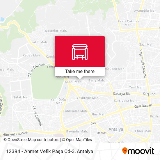 12394 - Ahmet Vefik Paşa Cd-3 map