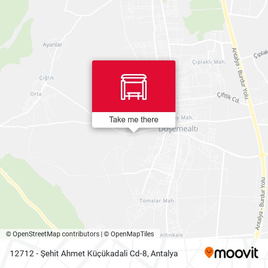 12712 - Şehit Ahmet Küçükadali Cd-8 map