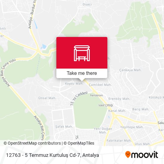 12763 - 5 Temmuz Kurtuluş Cd-7 map