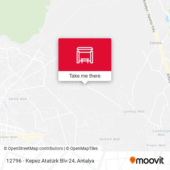 12796 - Kepez Atatürk Blv-24 map