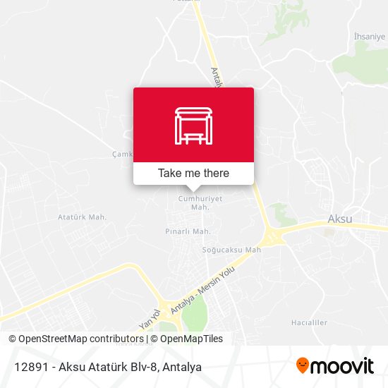 12891 - Aksu Atatürk Blv-8 map