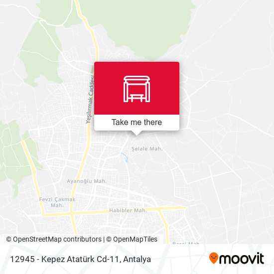 12945 - Kepez Atatürk Cd-11 map