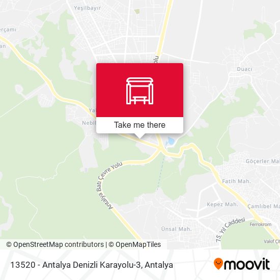 13520 - Antalya Denizli Karayolu-3 map