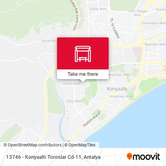 13746 - Konyaalti Toroslar Cd-11 map
