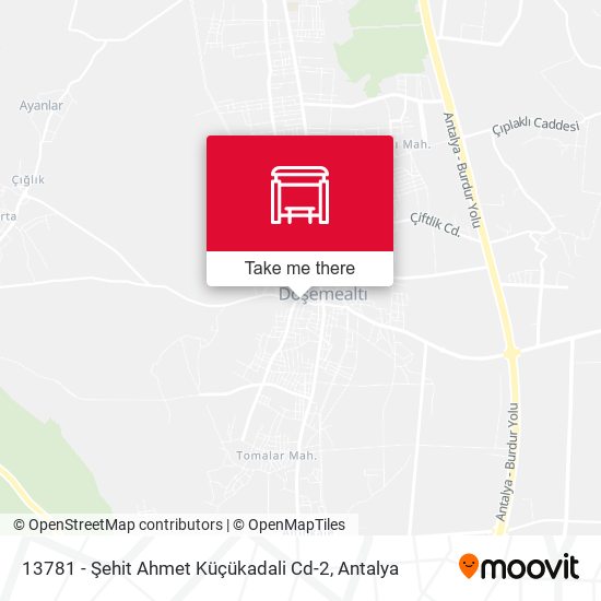 13781 - Şehit Ahmet Küçükadali Cd-2 map
