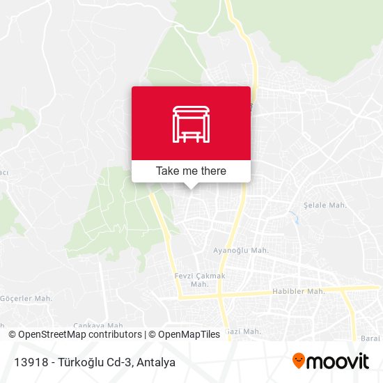 13918 - Türkoğlu Cd-3 map