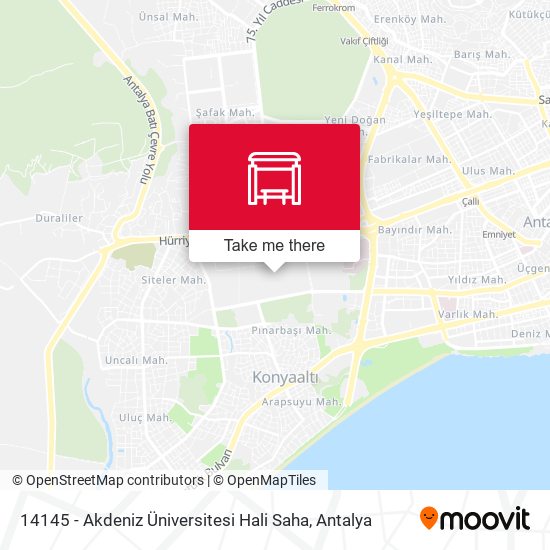 14145 - Akdeniz Üniversitesi Hali Saha map