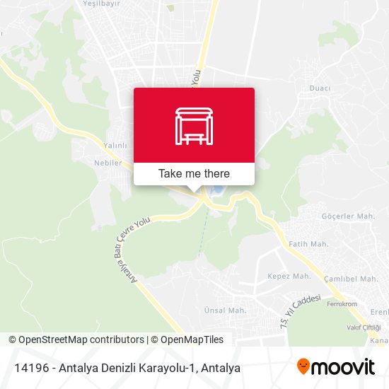 14196 - Antalya Denizli Karayolu-1 map