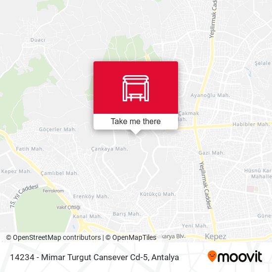 14234 - Mimar Turgut Cansever Cd-5 map