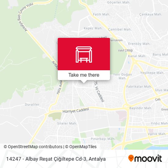 14247 - Albay Reşat Çiğiltepe Cd-3 map