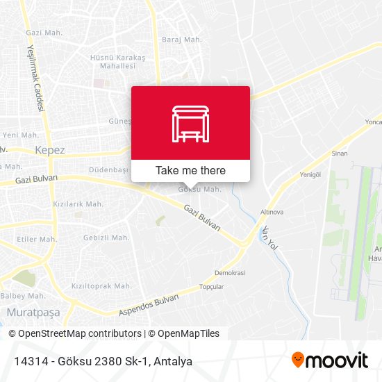 14314 - Göksu 2380 Sk-1 map