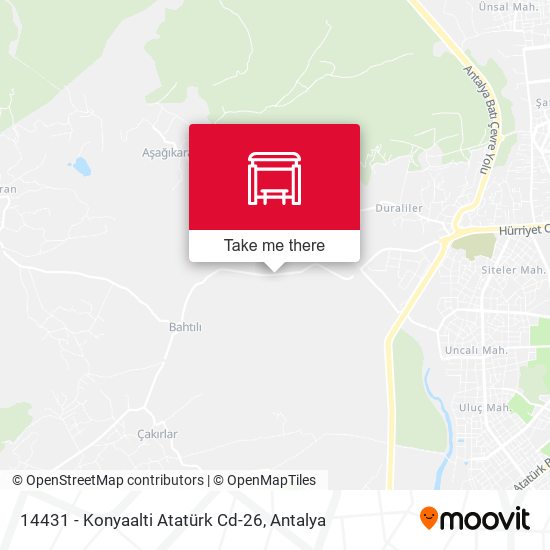 14431 - Konyaalti Atatürk Cd-26 map