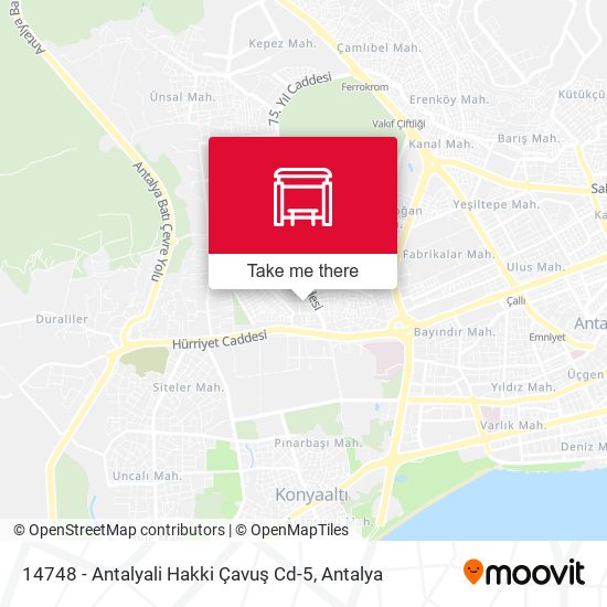 14748 - Antalyali Hakki Çavuş Cd-5 map
