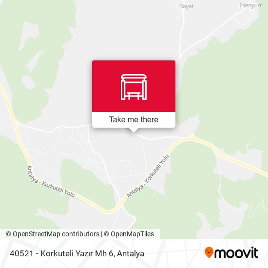 40521 - Korkuteli Yazır Mh 6 map