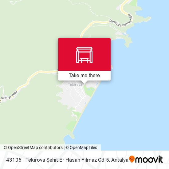 43106 - Tekirova Şehit Er Hasan Yilmaz Cd-5 map