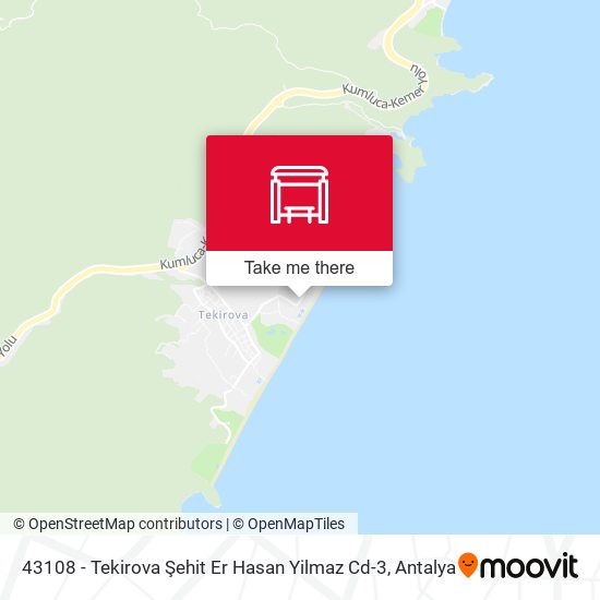 43108 - Tekirova Şehit Er Hasan Yilmaz Cd-3 map