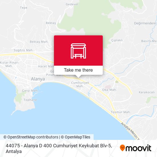 44075 - Alanya D 400 Cumhuriyet Keykubat Blv-5 map