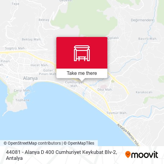 44081 - Alanya D 400 Cumhuriyet Keykubat Blv-2 map